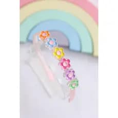 Arco infantil   / Tiara florzinha / Tiara  de flor / Tiara  infantil  / Diadema / Tendência / Tiara florzinha só metade