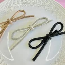 Laço de Luxo   / laço tendência / laço de cabelo / laço da moda //Laço pequeno / Laço com brilho/Laço delicado brilhoso