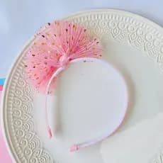 Tiara infantil  rosa / Tiara luxo / arco infantil/ arco de cabelo rosa / Tiara tule