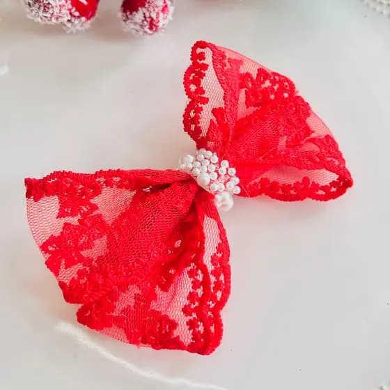 Laço infantil /laço vermelho / Laço delicado/ Laço médio  /Lacinho/Laço de renda