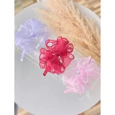 Tiara Infantil de Organza / Tiara Infantil / Tiara Off, Marsala e Rosa