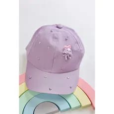 Boné Infantil Lilás de Menina / Boné de Mocinha Lilás / Boné de Luxo