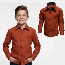 Camisa Infantil Social Manga Longa Juvenil