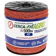 Cerca Elétrica Rural Gado Agro Fio Eletroplástico Igecast 500m 15x6 cor Azul E Branco