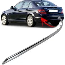 Friso Parachoque Traseiro Mercedes C200 C280 Avantgarde de 2008 À 2011 - Esquerdo