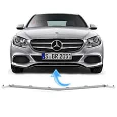 Friso Parachoque Dianteiro Mercedes C180 C200 C250 Avantgarde de 2015 À 2017 - Central