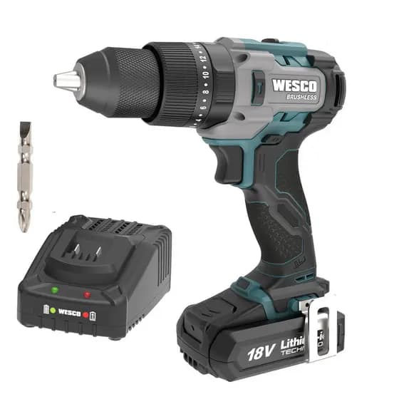 Parafusadeira Furadeira de Impacto Brushless Wesco 18V Ws2419