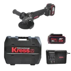 Esmerilhadeira Angular Com 2 Baterias de 5Ah 20V Kress KUH10.3