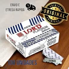 Lord 100 Lâminas Para Barba Platinum - Meia Lâmina Original Alta Qualidade Original
