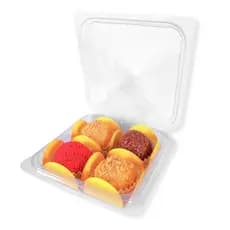 Embalagem P/ 4 Brigadeiros Pote Articulado Blister C/ 50 unidades