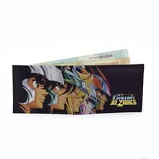 Carteira Masculina Slim Porta Cartão Personalizado Os Cavaleiros do Zodíaco / My Hero Academia Lançamento