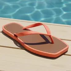 Chinelo Rasteirinha Feminino Bico Quadrado Sandália de Praia Várias Cores
