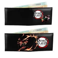 Carteira Slim Masculina Nerd Cosplay Infantil Personalizado Com Porta Cartão Anime Demon Slayer Tanjiro Kamado