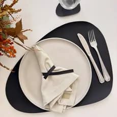 Kit Sousplat Moderno Sofisticado Jogo Americano em Sintético Mesa Posta Jantar Sala Descanso de Prato Envio Imediato
