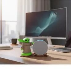 Suporte Alexa Echo POP Baby Yoda Mandalorian Star Wars - Escultura, Presente, decoração Amazon