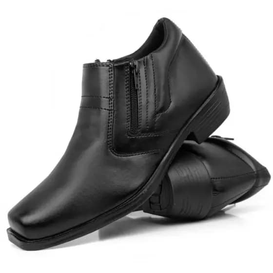 Botinha Social Sapato Masculino Casual Zíper Melhor Ajuste Preço de Fábrica Entrega Imediata