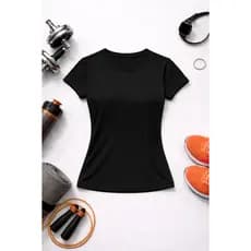 Camiseta DRY FIT Feminina Básica Lisas de Academia DryFit Algodão Não Esquenta Proteção UV