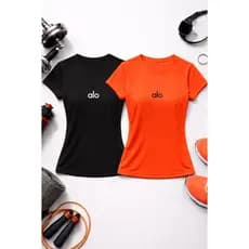 Combo Camiseta Feminina Long Dry Fit Baby Look Yoga Crossfit Crosfiteira