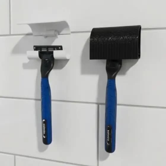 KIT Suporte para Banheiro Lâminas Aparelho de Depilação Prestodarba Depilar Barba Bic Barbeador Gillette