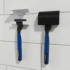 KIT Suporte para Banheiro Lâminas Aparelho de Depilação Prestodarba Depilar Barba Bic Barbeador Gillette