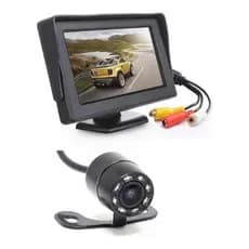 Monitor Para Van Automotivo 4.3 + Câmera De Ré Infravermelho