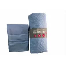 Kit Completo: 3 Pç Cobre Leito Slim + Jogo Lençol Poliéster 170 Fios Elegância e Praticidade
