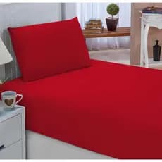 Jogo De Cama Lençol Percal Solteiro Liso 2 Peças  400 Fios