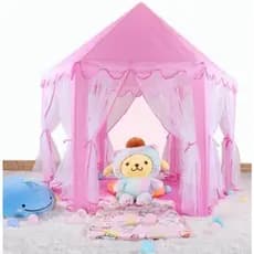 Tenda Barraca Menina Brinquedo Castelo Princesa Cabana Rosa Infantil Com Bolsa Transporte