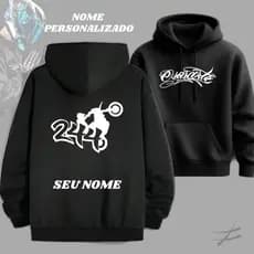 Moletom Osascorte Personalizado Com Nome Grau 244 Blusa de Frio Masculina Casaco Flanelado Com Capuz