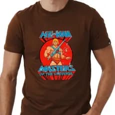 Camiseta He-Man Masters of the Universe Retrô 80s 100% Algodão Unissex Premium