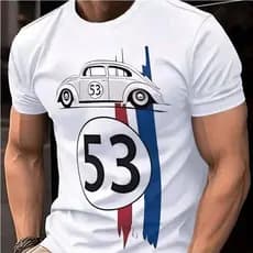 Camiseta Herbie 53 Fusca Streetwear 100% Algodão Premium Unissex Casual