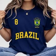 Blusa Feminina Hexa Brasil Verão Confortável 100% Algodão