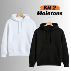 Kit 2 Moletom Canguru Basic Premium Inverno Blusa de Frio