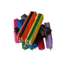 Estojo escolar atacado kit 10 peças bolsinha porta lapis e caneta simples fino um ziper