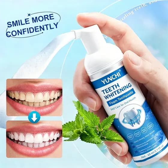YUNCHI Mousse De Limpeza Oral Personalizada Para Clareamento Dos Dentes Espuma 60ML