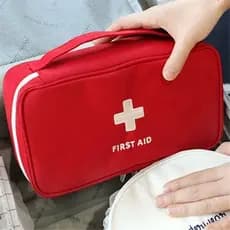 Bolsa Primeiros Socorros Organizadora Estojo Remédio Viagem