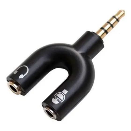 Cabo Adaptador P2 X P3 Para Microfone Fone Splitter Headset
