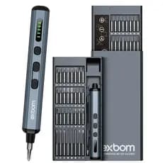 Chave de Fenda Philips Elétrica de Precisão Sem Fio Portátil Bateria Mini Parafusadeira 68 em 1 Reparo Celular Notebook