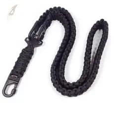 Bandoleira Tática 1 E 2 Pontas Paracord 550 Engate Metal Dupla Trava Pegasus