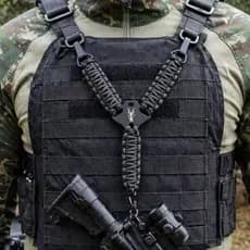 Bandoleira Tática 1 Ponta Raptor Paracord Engate Em Metal Com Dupla Trava - Pegasus