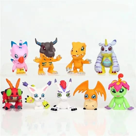 boneco DIGIMON ADVENTURE / ACTION FIGURE / Brinquedo / colecionável action figure AGUMON GREYMON GABUMON TAILMON PATAMOM  PALMON PIYOMON TENTOMON GOMAMON bonecos