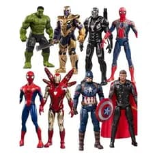Bonecos Vingadores Heróis Articulados Homem Aranha Hulk Super Batman Capitão America Homem de Ferro action figure boneco