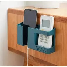 Suporte Organizador Duplo Multiuso Celular Controle Remoto Joystick Parede Cama Cabeceira Banheiro