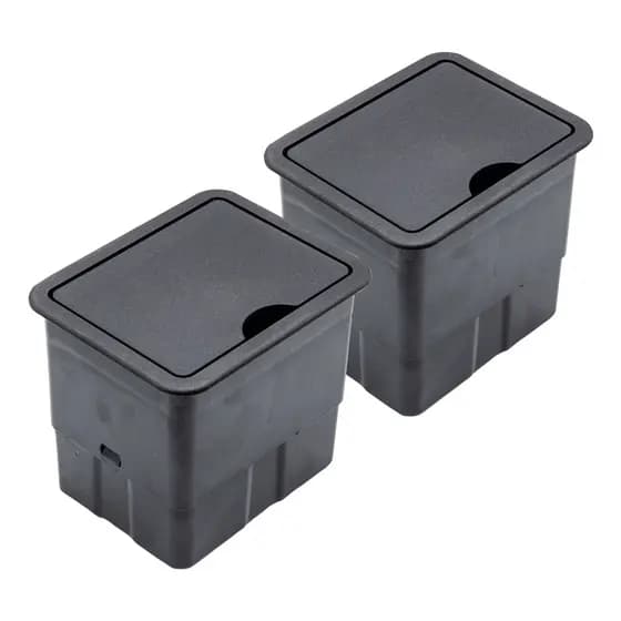 2 Uni Caixa De Tomada Para Embutir Mesa Escritorio 2 Tomadas