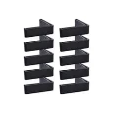 Sapata L 30x30mm Plastica Para Pe De Prateleira Kit 50 Pecas