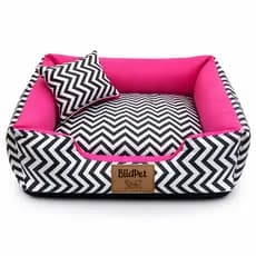 Cama pet 45 x 45 cm caminha para cachorro ou gato lavável porte pequeno c/ zíper fundo impermeável