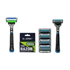 Aparelho de Barbear Dr. Jones Escolha a Sua: The Razor 4, 6 ou Refis | Trimmer e Fita Lubrificante
