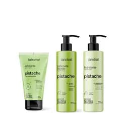 Kit Dia a Dia Pistache Labotrat 3 Produtos Esfoliante, Hidratante e Sabonete Hidratação e Esfoliação