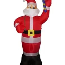 Papai Noel Natal Inflável Gigante 2,40m Natalino Decoração