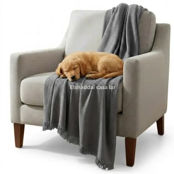 Manta Pet Gigante 100% Algodão 210 x 110 – O Refúgio de Conforto do seu Cão!